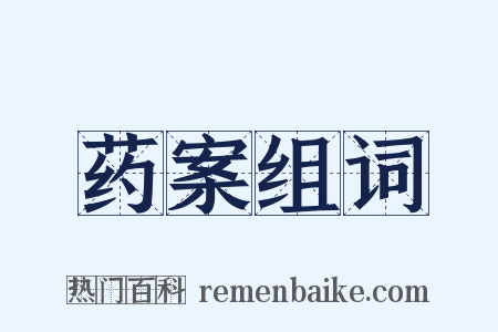 药案组词是什么意思的图片